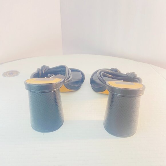 Dolce Vita Black Twisted Strap Sandals – Size 10 - Picture 5 of 16